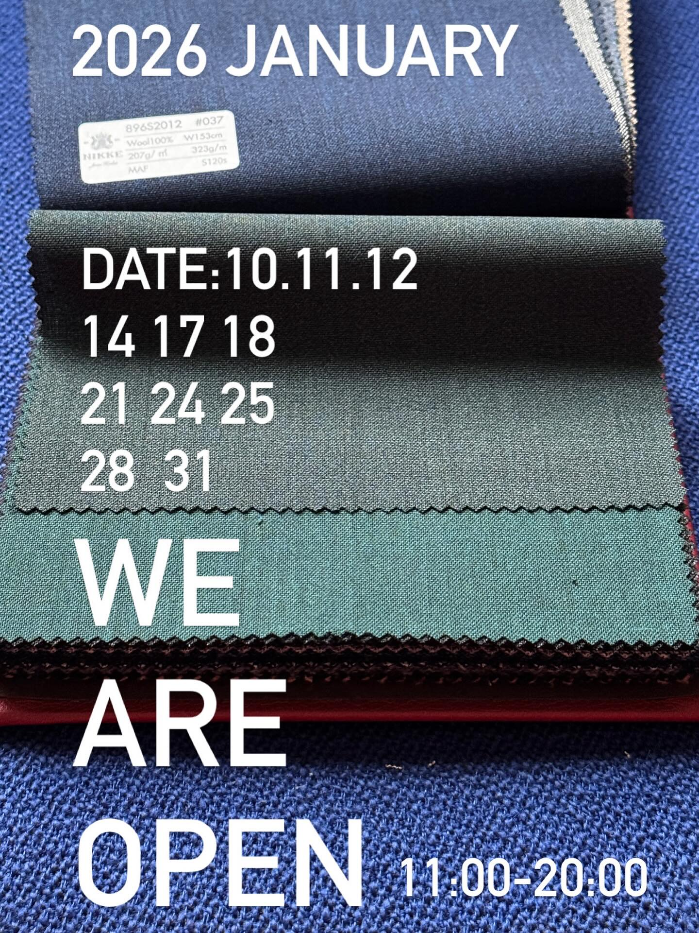 ⁡
【1月サロン営業スケジュール】
営業時間 アポイント制 11:00-20:00
営業日　10日(土)11日(日)12日(月)
14日(水)17日(土)18日(日)

まだ間に合うコート！
新しい年に新しいお洋服で。
春に向けてのスーツやジャケットの新調など。
⁡
皆さまにお会いできるのを楽しみにしております👦🏻
⁡
🤍🤍🤍🤍🤍🤍🤍🤍🤍
#オーダー服
#最初のオーダースーツ
#coppia
⁡